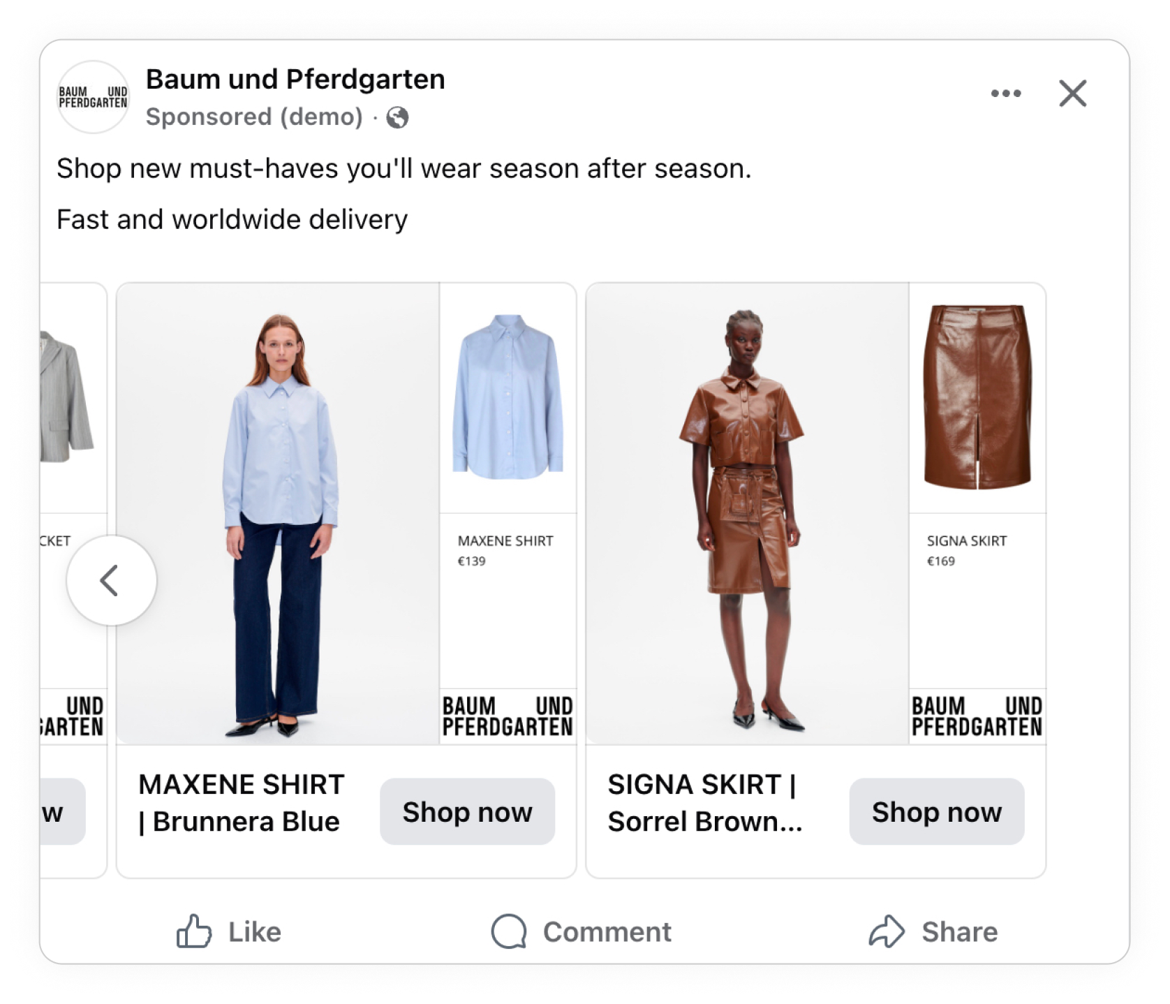 BeSocial - model and packshots